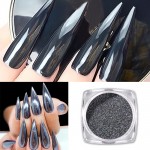 Pigment mirror chrome effect pentru Gel UV sau Acril, CE04 + 1 aplicator Grey Pigment mirror chrome effect pentru Gel UV sau Acril, CE04 + 1 aplicator Grey